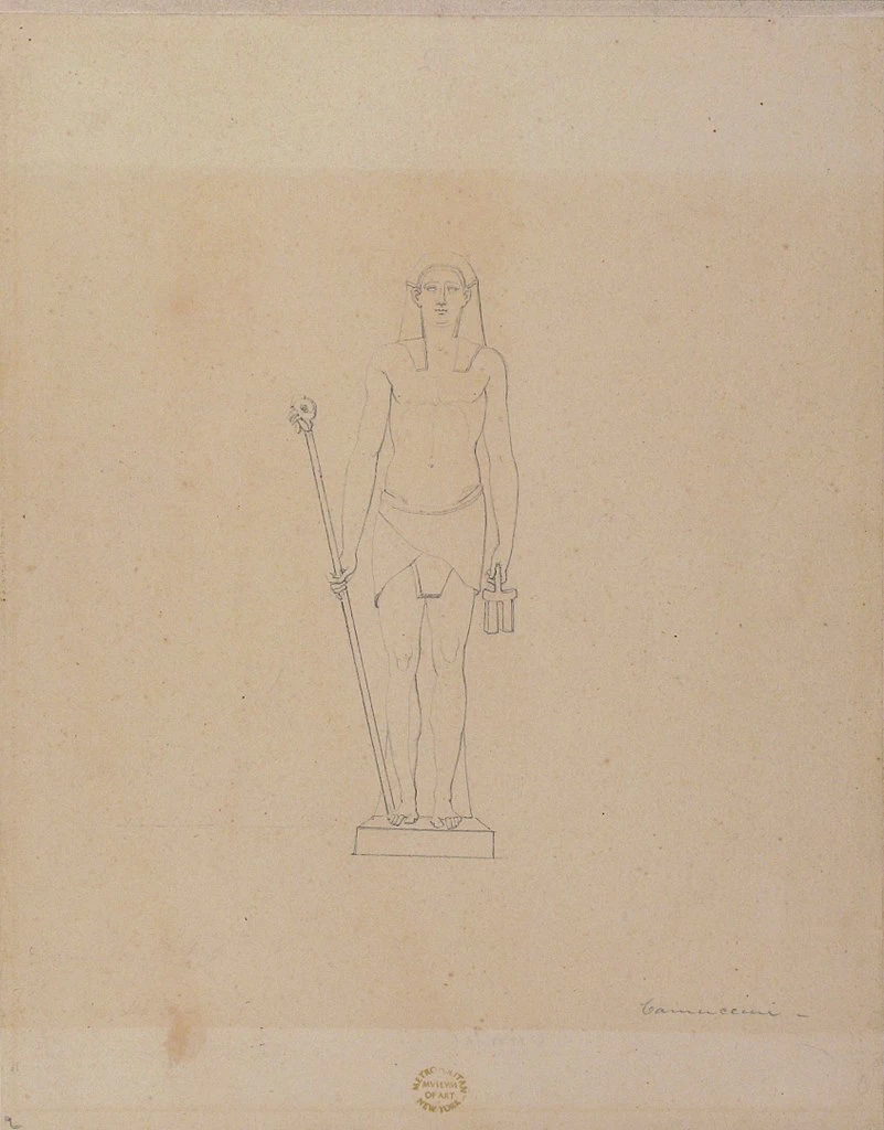 Figura egiziana in piedi - Metropolitan Museum of Art, New York